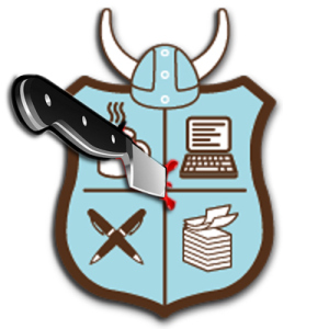 nanowrimo crest 2014 &amp; knife